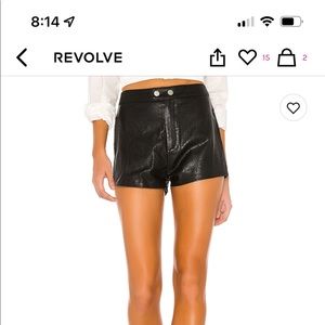 Faux Leather Shorts REVOLVE
